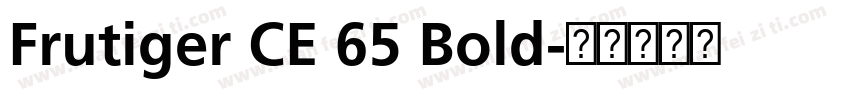 Frutiger CE 65 Bold字体转换